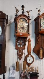 Antieke Wandpendule #staartklok met Maanstand en Barometer, Ophalen