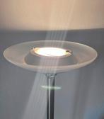 Zilvere halogeen vloerlamp met dimmer, Huis en Inrichting, Lampen | Vloerlampen, Ophalen, Zo goed als nieuw, Metaal, 150 tot 200 cm
