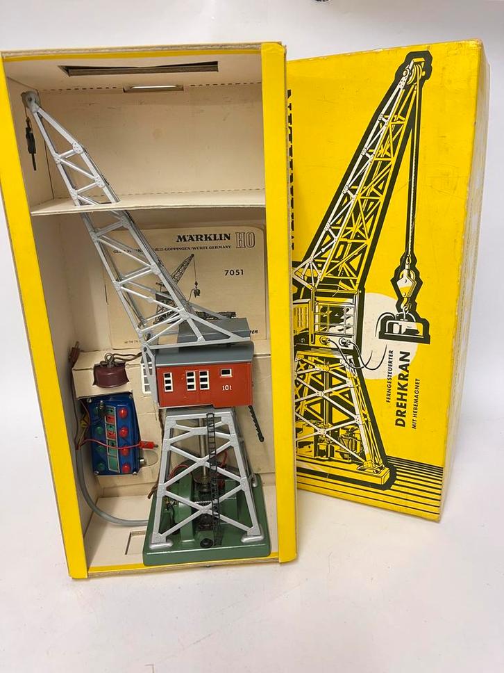 ** NIEUW ** Märklin 7051 ** Kraan Compleet **, Hobby en Vrije tijd, Modeltreinen | H0, Nieuw, Brug, Tunnel of Gebouw, Wisselstroom