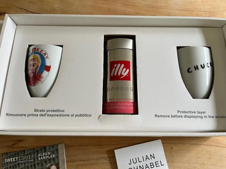 Julian Schnabel Kunst collectie Illy 2005, Antiek en Kunst, Kunst | Designobjecten, Ophalen of Verzenden
