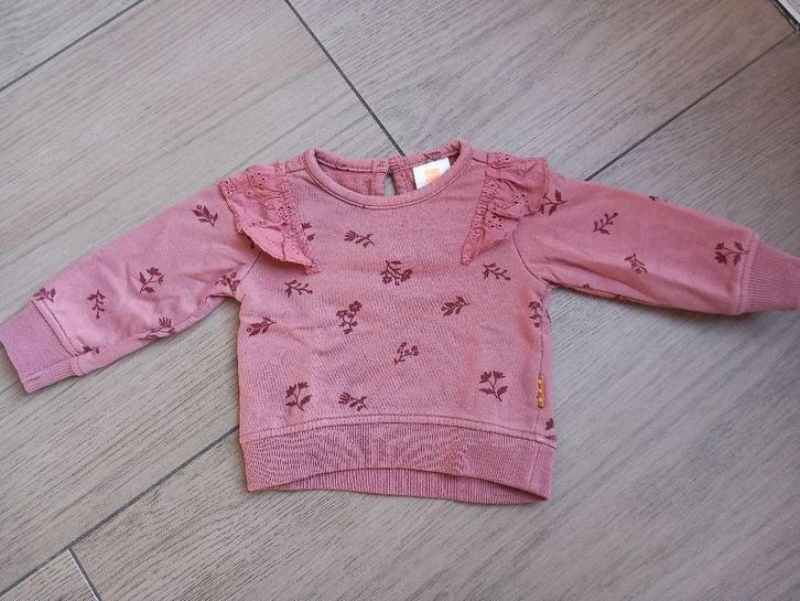 K10 Roze trui HEMA maat 50, Kinderen en Baby's, Babykleding | Maat 50, Zo goed als nieuw, Meisje, Truitje of Vestje, Ophalen of Verzenden
