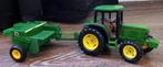 Mooie ERTL John Deere 6200 met John Deere 338 balen pers, Ophalen of Verzenden, Zo goed als nieuw, Tractor of Landbouw, ERTL
