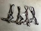 4 halsters (leer, nylon, knot) maat full, Dieren en Toebehoren, Ophalen of Verzenden, Zo goed als nieuw, Overige soorten