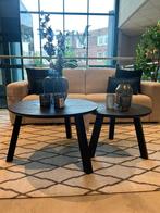 Zwarte ronde salontafel set 70 cm en 60 cm, Ophalen, Sommelsdijkse haven 19, 50 tot 100 cm, 50 tot 75 cm