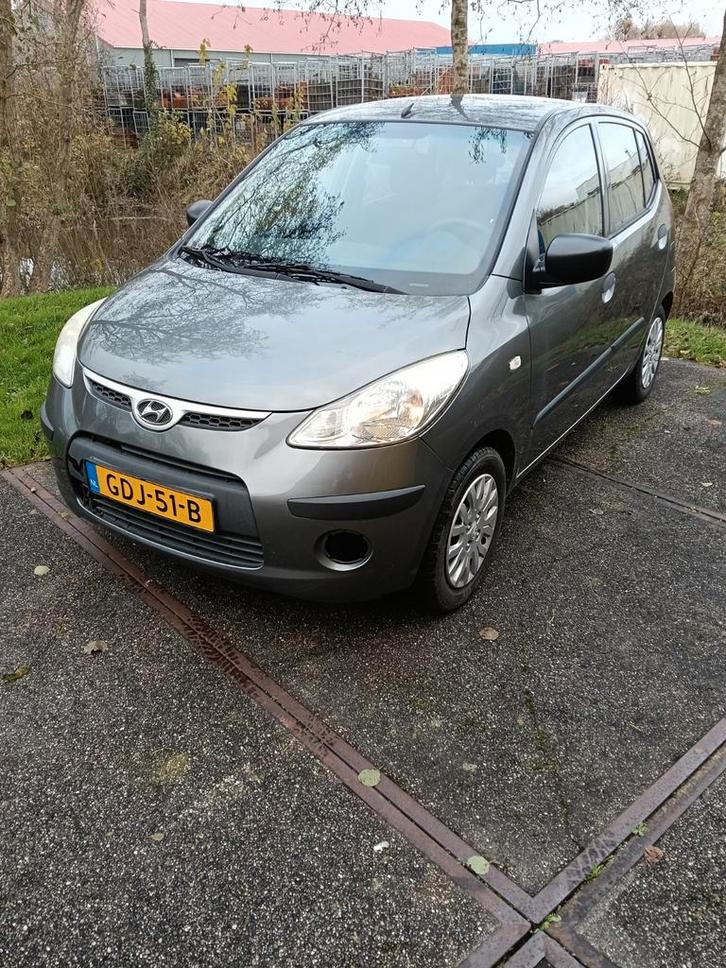 Hyundai i10 1.2 D 55KW 2008 Grijs, Auto's, Hyundai, Bedrijf, i10, ABS, Airbags, Airconditioning, Alarm, Boordcomputer, Centrale vergrendeling