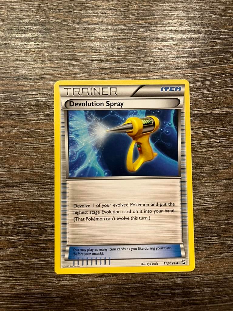 Devolution Spray DRX 113/124, Hobby en Vrije tijd, Verzamelkaartspellen | Pokémon, Zo goed als nieuw, Ophalen of Verzenden