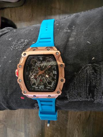 Richard Mille Polshorloge - Rosegoud & Blauw beschikbaar voor biedingen