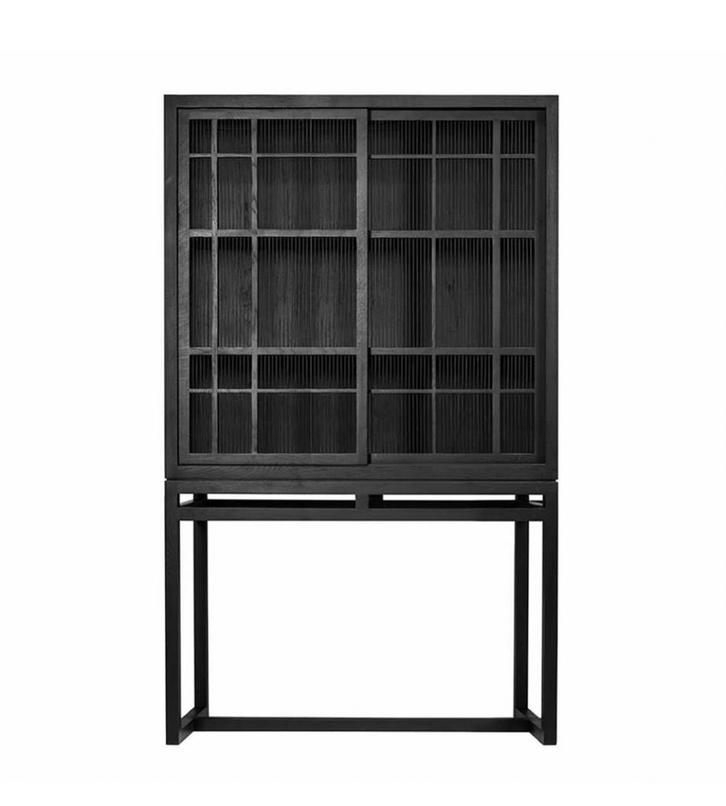 Schitterende wandkast van Ethnicraft, Huis en Inrichting, Kasten | Vitrinekasten, Zo goed als nieuw, 200 cm of meer, 25 tot 50 cm