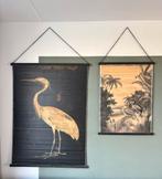 By-Boo Wanddecoratie Bamboe Miyagi Kraanvogel & Jungle, Ophalen, Gebruikt