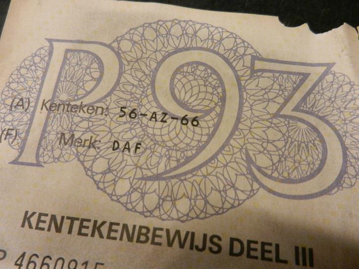 DAF 56-AZ-66 Van wie is die ?????????????, Auto diversen, Overige Auto diversen, Ophalen