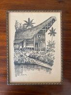 Tonkonan Tekening - Indonesisch Erfgoed, Antiek en Kunst, Ophalen of Verzenden