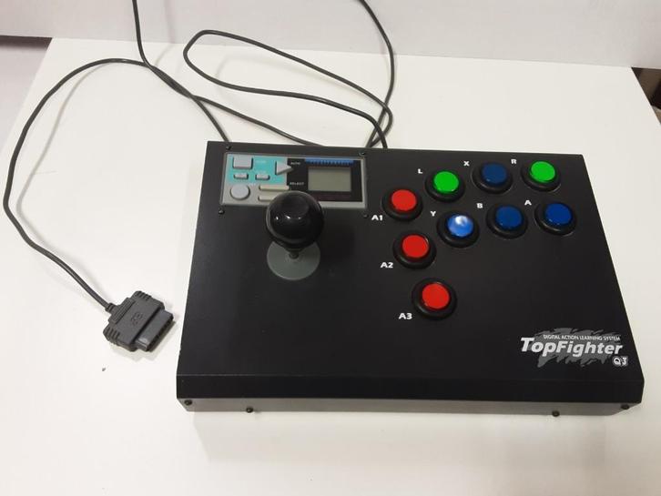 TOPFIGHTER QJ ARCADE joystick voor de SUPER NINTENDO, Spelcomputers en Games, Spelcomputers | Nintendo Super NES, Gebruikt, Met 1 controller