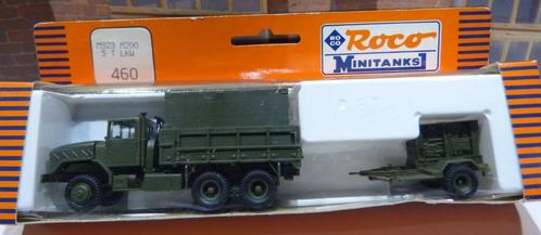 Roco militaire truck met aanhanger HO Roco catnr. 460, Hobby en Vrije tijd, Modeltreinen | H0, Nieuw, Wagon, Gelijkstroom, Roco