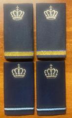 2 setjes rangen adjudant klu met kroon, Embleem of Badge, Nederland, Luchtmacht, Verzenden