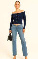 Trui met carmenhals, donkerblauw,1 maat 34/38, nieuw, Kleding | Dames, Maat 38/40 (M), Blauw, Nieuw, SHK mode