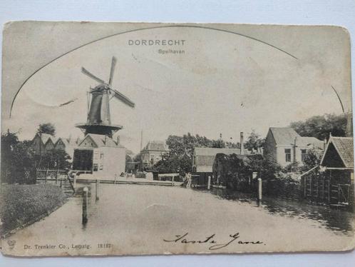 1459 Dordrecht Spuihaven Molen 1902, Verzamelen, Ansichtkaarten | Nederland, Zuid-Holland, Voor 1920, Ophalen of Verzenden
