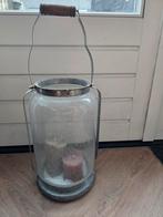 Lantaarn bubbelglas met handvat groot, Overige kleuren, 25 tot 50 cm, Ophalen of Verzenden, Zo goed als nieuw