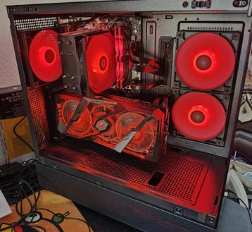 RGB GAME PC Ryzen 7 met vertical GPU!!!!  beschikbaar voor biedingen