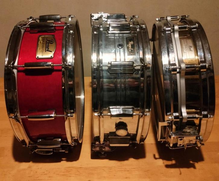 Pearl snare drums, Muziek en Instrumenten, Drumstellen en Slagwerk, Zo goed als nieuw, Pearl, Ophalen of Verzenden
