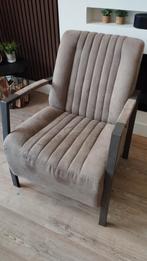 Fauteuil taupe, Huis en Inrichting, Fauteuils, Ophalen, Gebruikt, 75 tot 100 cm, 50 tot 75 cm