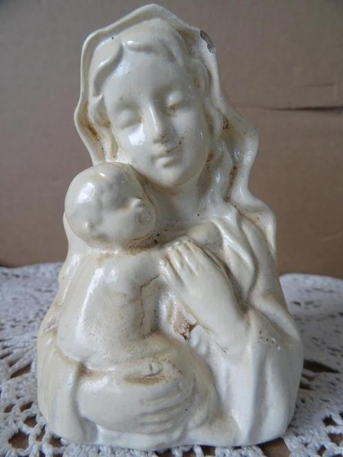 Mariabeeld Mariabeeldje de Moeder Gods Indonesië 10cm 1980, Verzamelen, Religie, Gebruikt, Christendom | Katholiek, Beeld(je)