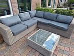 Loungeset  super kwaliteit kussens wasbaar alweather, Ophalen, Rotan, Bank