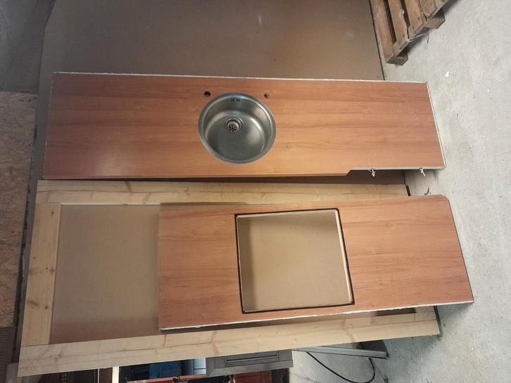 Gebruikt keukenblad, Huis en Inrichting, Keuken | Keukenelementen, Gebruikt, Minder dan 100 cm, 200 cm of meer, 50 tot 75 cm, Ophalen of Verzenden
