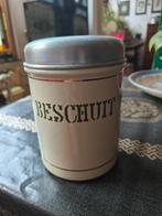 Vintage Emaille Beschuit Blik, Ophalen of Verzenden