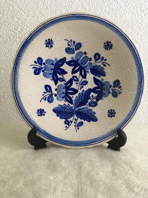 Boeren Blauw VLS Velsen - antiek wandbord - keramiek, Antiek en Kunst, Antiek | Keramiek en Aardewerk, Verzenden