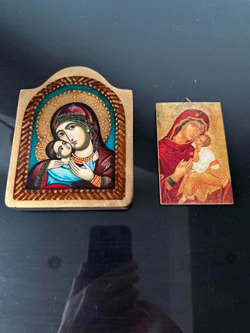 Twee iconen Grieks Orthodox beschikbaar voor biedingen
