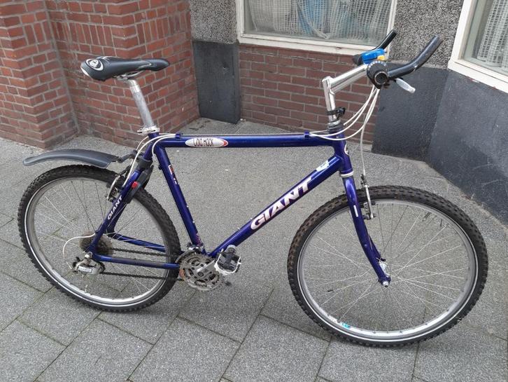 Giant Gold Rock blauwe jongensfiets, mountainbike, 54 cm, 28, Fietsen en Brommers, Fietsen | Mountainbikes en ATB, Gebruikt, Heren