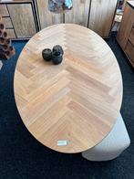Ovale eiken eettafel 180x100x77 nu 300,-, Ophalen, Industrieweg 25, 100 tot 150 cm, Rj