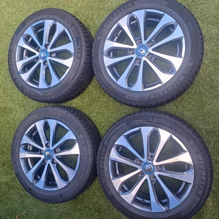 Renault zoe velgen met allseason banden 5gaats, Auto-onderdelen, Banden en Velgen, Banden en Velgen, All Season, 16 inch, 195 mm