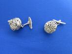 Twee filigranen manchet knopen, Ophalen of Verzenden, Gebruikt, Zilver