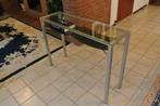 Design Sideboard Table met Glasplaat, Ophalen, Overige materialen, 100 tot 150 cm, Zo goed als nieuw