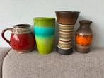 Vintage 4 West Germany Vazen zie omschrijving, Huis en Inrichting, Woonaccessoires | Vazen, Ophalen, Gebruikt, Overige kleuren