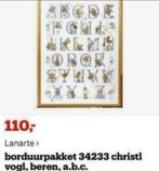 BORDUURPAKKET LANARTE BEREN ABC CHRISTL VOGL GROOT, Verzenden, Nieuw, Handborduren, Borduurpakket