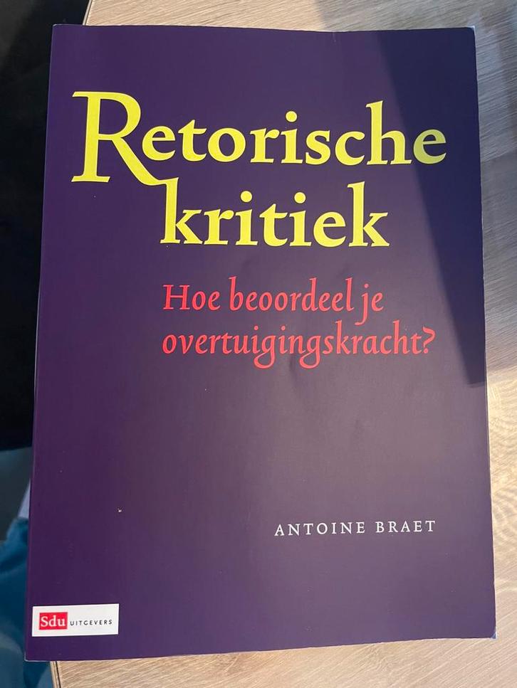 A. Braet - Retorische kritiek, Boeken, Wetenschap, Zo goed als nieuw, Ophalen of Verzenden