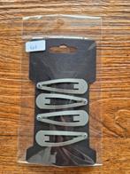 Grijze klik-klak haarspeldjes - 4 stuks - Nieuw, Ophalen of Verzenden, Nieuw