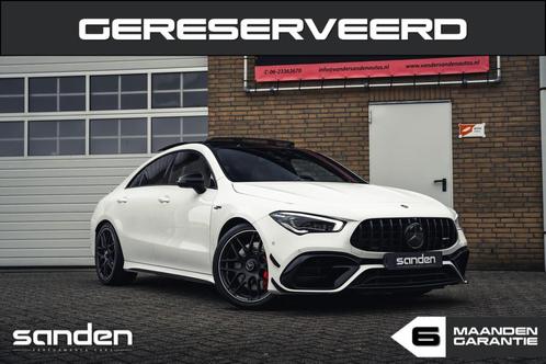 Mercedes CLA-klasse AMG 45 S 4MATIC+|pano|schaal|full option, Auto's, Mercedes-Benz, Bedrijf, CLA, 360° camera, 4x4, ABS, Achteruitrijcamera