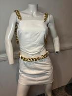 Patrizia pepe rokje met ketting it 42 met top maat it 40, Maat 38/40 (M), Wit, Ophalen of Verzenden, Zo goed als nieuw