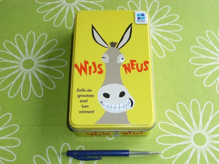 Wijsneus - zelfs de grootste ezel kan winnen!, Hobby en Vrije tijd, Gezelschapsspellen | Kaartspellen, Zo goed als nieuw, Een of twee spelers