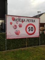 Spandoek Petra 50 jaar, Versiering, Ophalen of Verzenden, Zo goed als nieuw