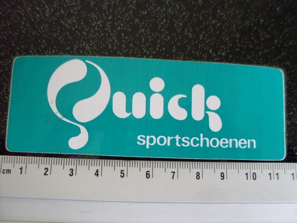 sticker Quick sportschoenen logo, Verzenden, Zo goed als nieuw, Merk