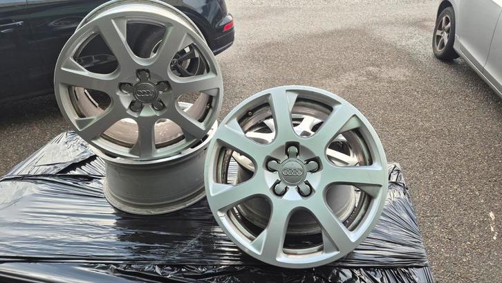 Originele Audi Velgen 17 inch | Lichtmetaal | Set van 4, Auto-onderdelen, Banden en Velgen, Velg(en), 17 inch, Gebruikt, Ophalen