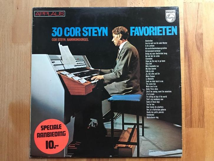LP 30 Cor Steyn Favorieten Hammondorgel, Cd's en Dvd's, Vinyl | Overige Vinyl, Gebruikt, 12 inch, Ophalen of Verzenden