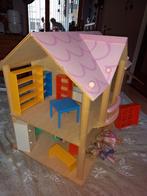 Groot poppenhuis ,met Ikea meubeltjes +popjes., Ophalen, Zo goed als nieuw, Poppenhuis