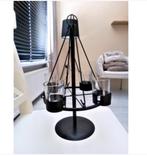 zwart industrieel metaal piramide /theelicht/houder, Huis en Inrichting, Zwart, Ophalen of Verzenden, Zo goed als nieuw, Metaal