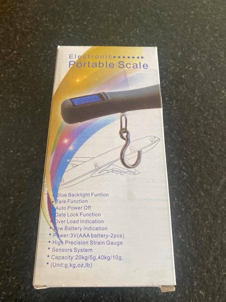 Elektronische Draagbare Weegschaal, Doe-het-zelf en Verbouw, Weegschalen, Nieuw, Hangweegschaal, Minder dan 50 kg, Ophalen of Verzenden