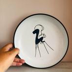 Vintage jaren 60 keramiek schaal paardje, Antiek en Kunst, Antiek | Wandborden en Tegels, Verzenden